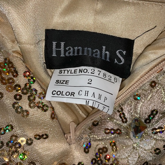 Gold One shoulder Formal Short prom homecoming party Dress. Size 2 - Picture 5 of 6